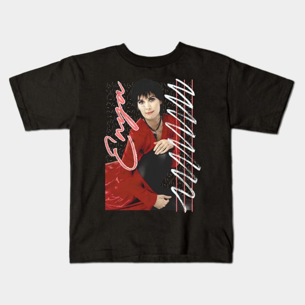 Enya \\ 90s Style Retro Design Kids T-Shirt by DankFutura